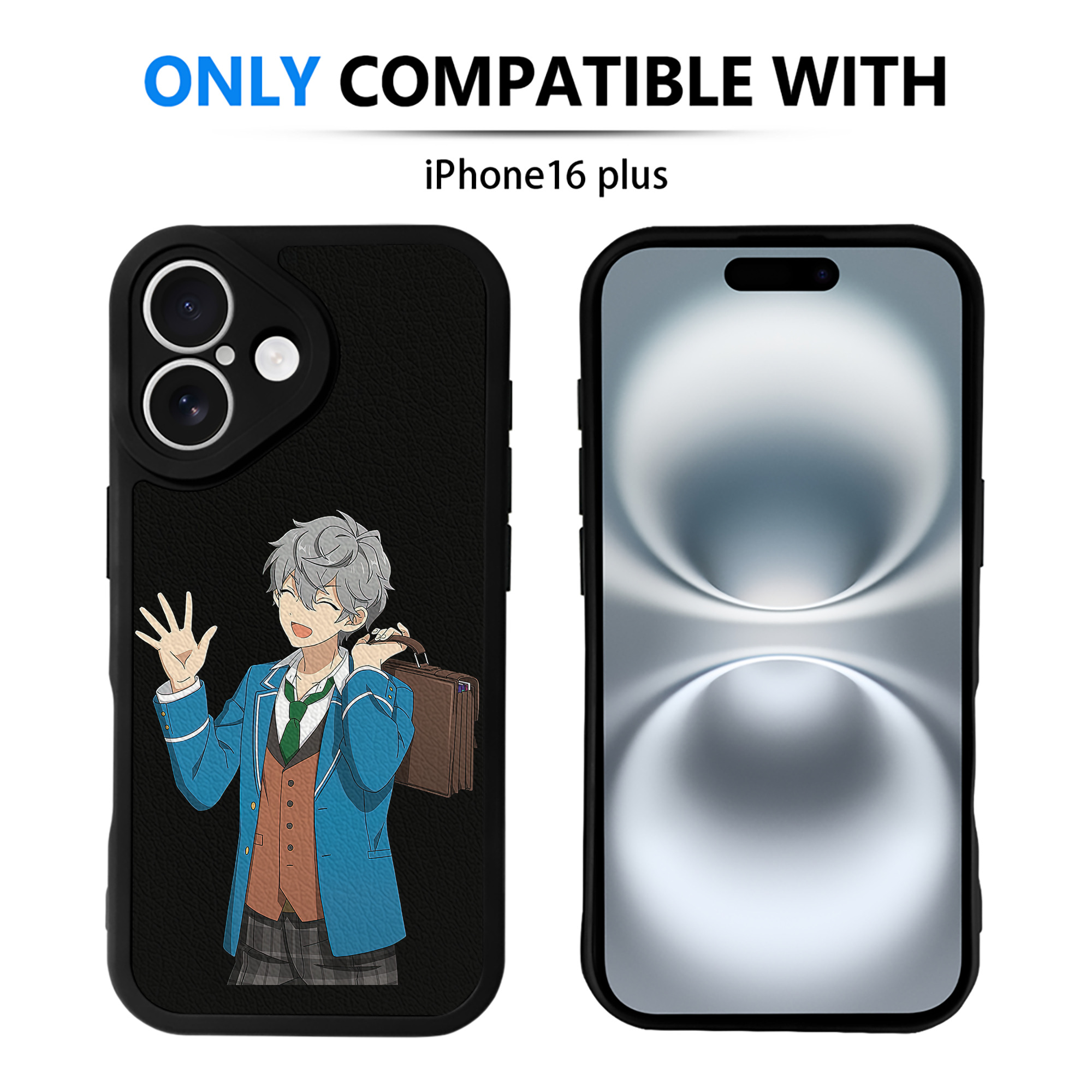 （画像用） あんさんぶるスターズ! Ensemble Stars 【iPhone 16シリーズ対応】シリコンスマホケース（レザー調） 材質：シリコン